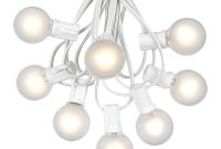 100 Frosted White G40 Globeround Outdoor String Light Set On White in measurements 1000 X 1000