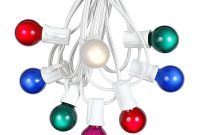 100 Multi Colored G30 Globeround Outdoor String Light Set On White pertaining to size 1000 X 1000