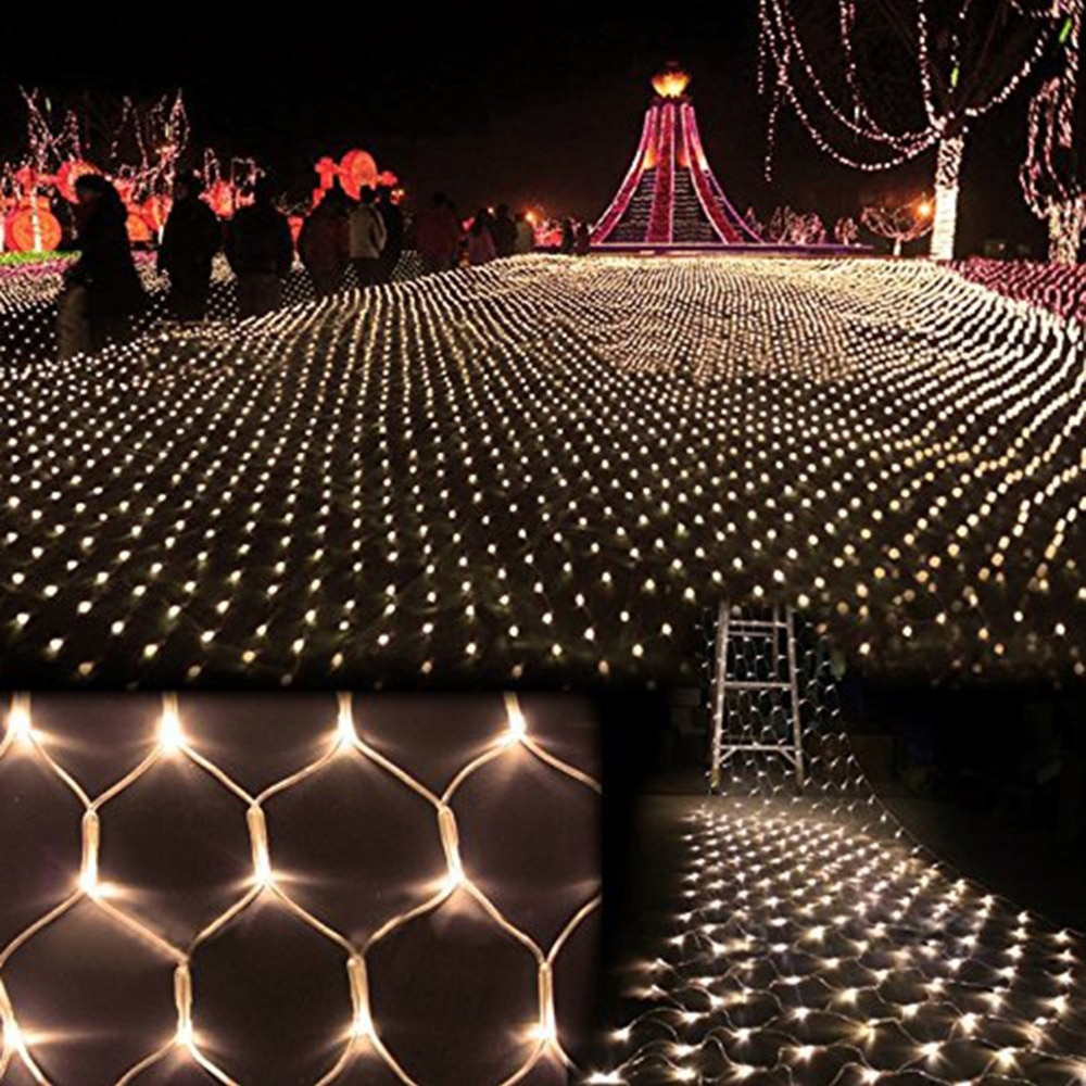 15mx15m 96 Led Net Mesh Fairy String Light Christmas Wedding Party pertaining to proportions 1000 X 1000