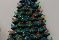 16 Classic Ceramic Christmas Tree With Bulbs Light Kit regarding measurements 1123 X 1982