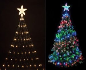 160 Led Tree Net Christmas Light With Star Fits Most 6ft Trees 150cm with regard to proportions 1000 X 791