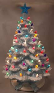 18 12 Ceramic Christmas Tree Blue Lighted With Music Christmas regarding proportions 1751 X 3000