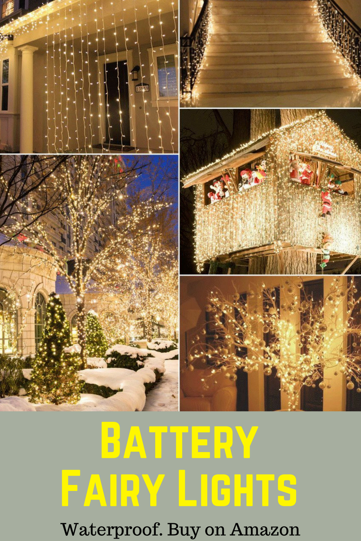 2 Pack 40 Led Outdoor Timer Battery Fairy Lights On 5m Clear within sizing 735 X 1102