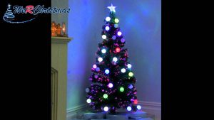5 Ft Pre Lit Fibre Optic Christmas Tree With Flashing Led Ball with dimensions 1920 X 1080