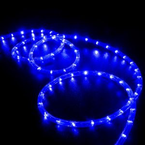 50 Blue Led Rope Light Home Outdoor Christmas Lighting Wyz Works intended for sizing 1000 X 1000