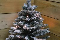 60cm 2ft Pre Lit Battery Led Snow Flocked Miniature Christmas Tree pertaining to sizing 2000 X 2488