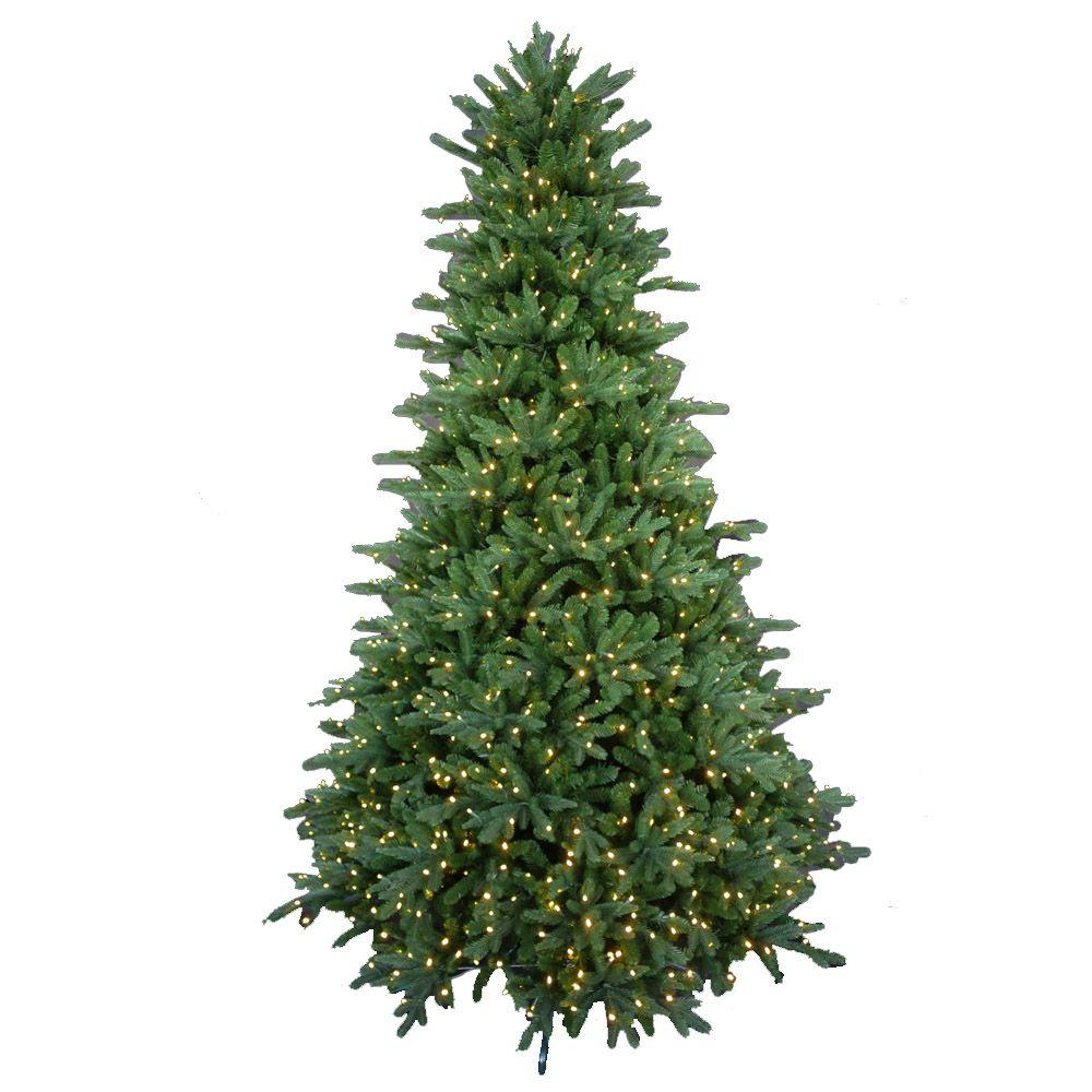 9 Ft Pre Lit Led Natural Foxtail Fir Artificial Christmas Tree With within dimensions 1000 X 1000