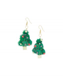 Carole Metallic Green Tree Light Up Drop Earrings Zulily regarding measurements 1000 X 1201