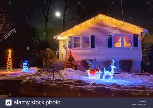 Christmas House Lights Decorations Stock Photos Christmas House inside size 1300 X 918