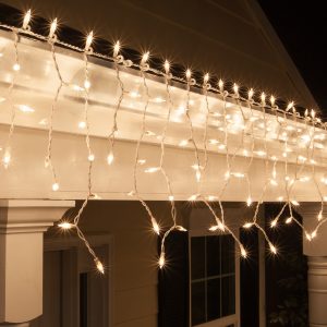 Christmas Icicle Light Commercial 150 Clear Icicle Lights intended for size 1200 X 1200