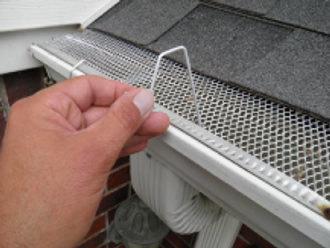 Christmas Light Hangers For Gutters With Mesh Or Perforated Gutter throughout proportions 1403 X 1054