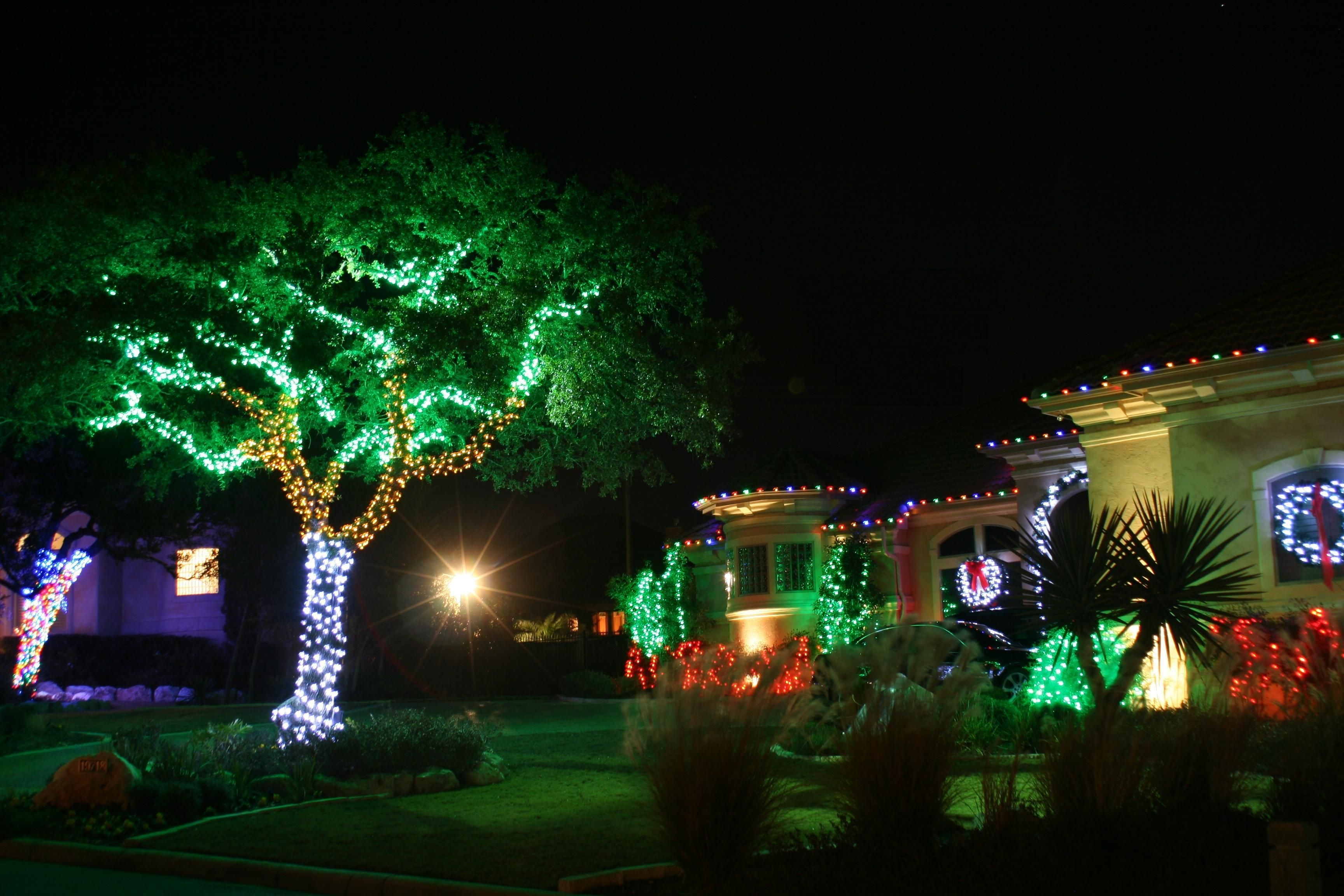 Christmas Light Ideas For Outside Trees Ctimg throughout proportions 3456 X 2304