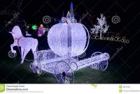 Christmas Light Show Cinderella Horse Carriage Editorial Photo for proportions 1300 X 821