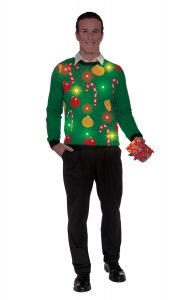 Christmas Light Up Ugly Sweater Mens Adult Halloween Costume with dimensions 1321 X 2100