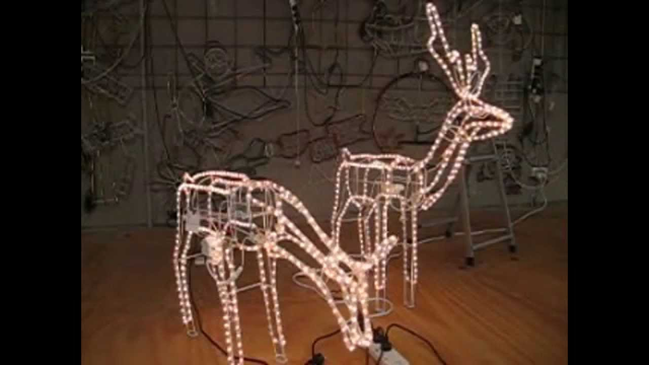 Christmas Lighting Show Display 2 Large Reindeer 3d Model With intended for dimensions 1280 X 720