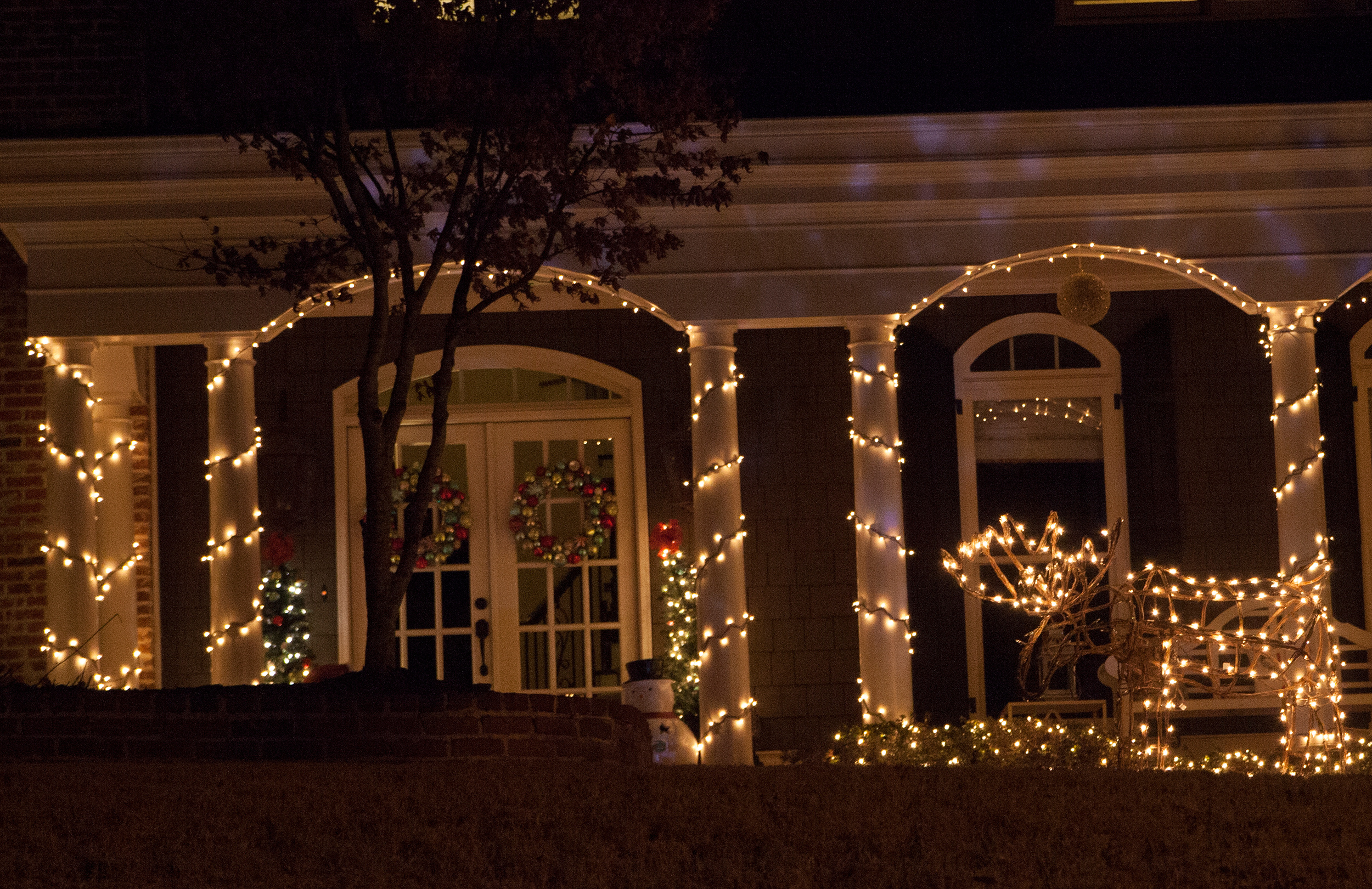 Christmas Porch Decorations throughout size 2500 X 1621