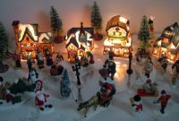 Christmas Village Lighted Houses Festival Collections for measurements 1588 X 900