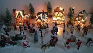 Christmas Village Lighted Houses Festival Collections for measurements 1588 X 900