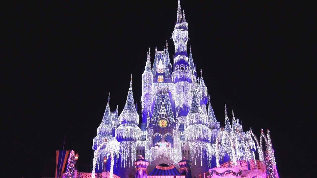 Cinderella Castle Christmas Lighting Dream Lights Holiday Wish inside dimensions 1920 X 1080