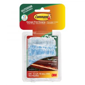 Command Outdoor Rope Light Clips With Foam Strips 12 Piece Per Pack intended for size 1000 X 1000