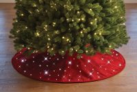 Cordless Twinkling Christmas Tree Skirt The Green Head within dimensions 1025 X 822