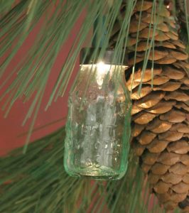 Country New Set Of 6 Mini Glass Mason Jar Christmas Light Cover for dimensions 888 X 1000