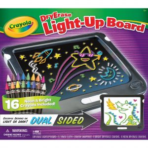 Crayola Dry Erase Light Up Board With Bright Neon Crayons Walmart with regard to dimensions 2000 X 2000