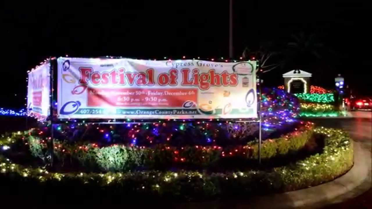 Cypress Groves Festival Of Lights Drive Through Christmas Display for size 1280 X 720