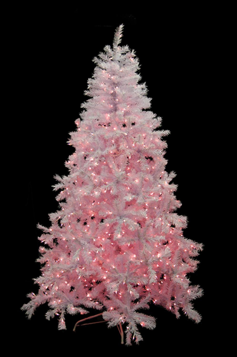 Dak 75 Prelit Artificial Christmas Tree White Cedar Pine Pink pertaining to sizing 995 X 1500