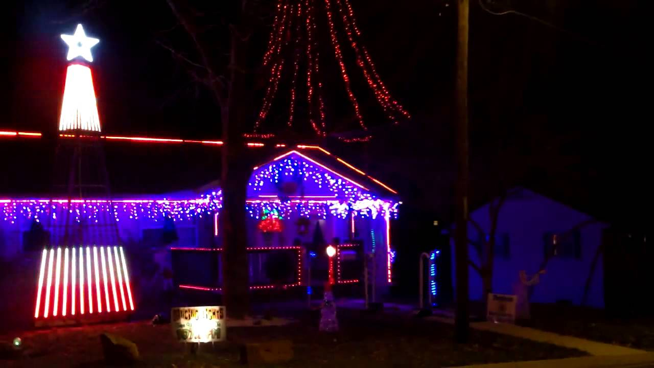 Dancing Christmas Lights Show Music Box Xmas Saint Joseph Missouri 2012 throughout measurements 1280 X 720