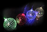 Disco Balls String Lights 10 Mini Light Up Glass Mirror Balls with dimensions 973 X 950