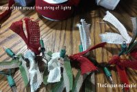 Diy Burlap Ribbon Lighted Garland Christmas Decoration in sizing 4160 X 2340