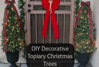 Diy Decorative Topiary Christmas Trees with regard to dimensions 1911 X 1646