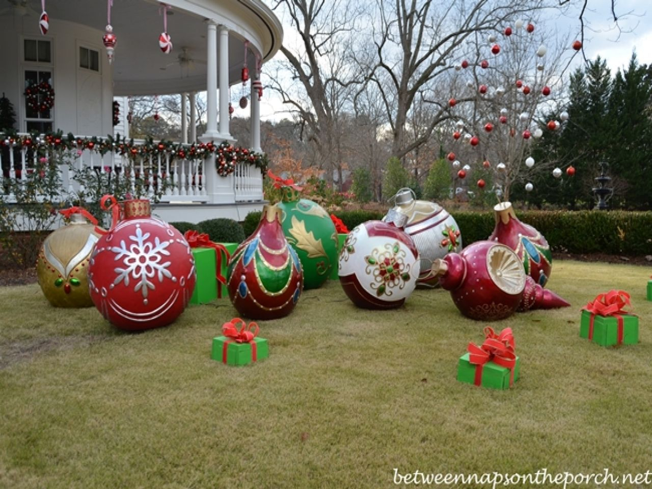 Diy Outdoor Christmas Decorations Big Christmas Ornaments with measurements 1280 X 960