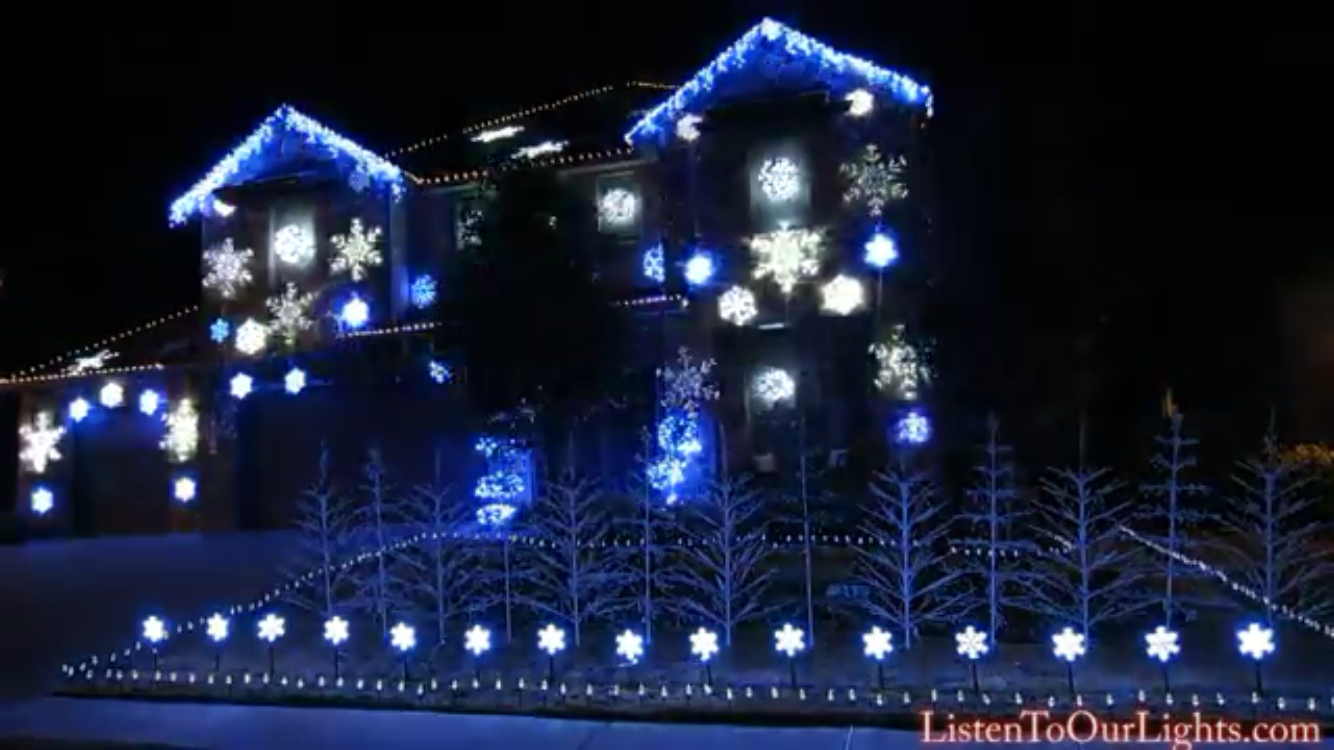 Family Syncs Christmas Lights With Let It Go From Disneys Frozen regarding proportions 1334 X 750