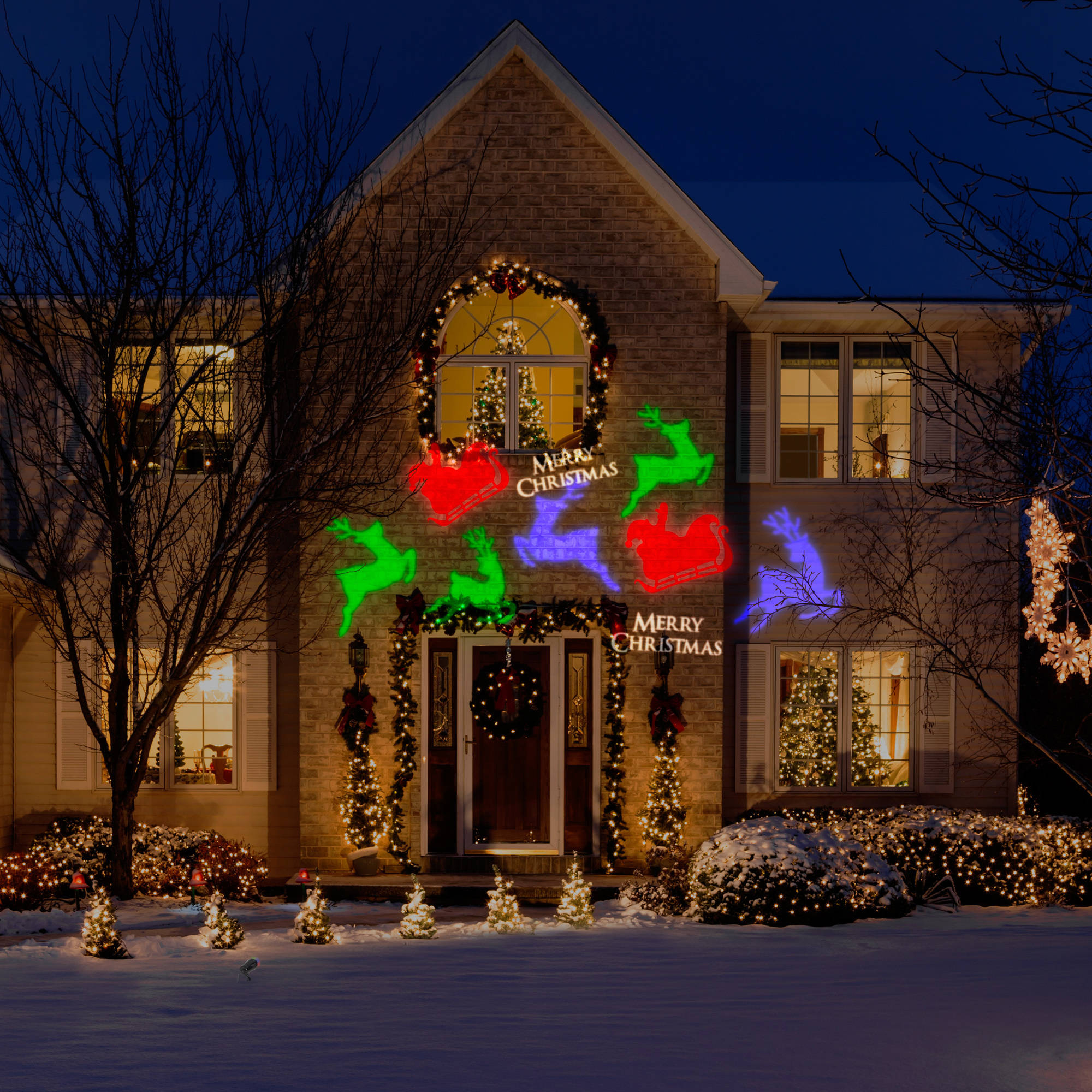 Gemmy Lightshow Projection Whirl A Motion Christmas Lights Walmart for proportions 2000 X 2000