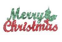 Gemmy Pre Lit Merry Christmas Sign With Constant White Incandescent in dimensions 900 X 900