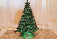 Green Ceramic Christmas Tree Vintage Lighted Christmas Tree 19 regarding size 1125 X 1500