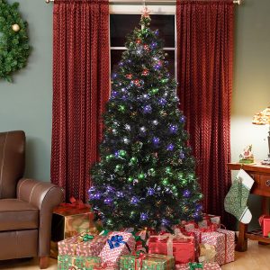 Holiday Time Artificial Christmas Trees Pre Lit 75 Flocked pertaining to sizing 2600 X 2600