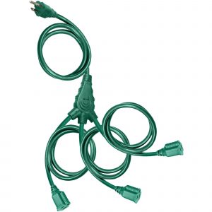 Holiday Time Christmas Lights 25 Cord 3 Outlet Outdoor Multi Inside in dimensions 2000 X 2000