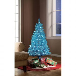 Holiday Time Pre Lit 4 Teal Blue Artificial Christmas Tree Clear with regard to measurements 2000 X 2000