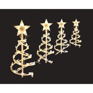 Home Accents Holiday 18 In Clear Spiral Tree Pathway Lights Set Of pertaining to proportions 1000 X 1000