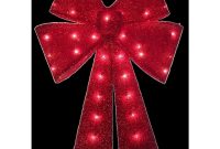 Home Accents Holiday 24 In Pre Lit Red Tinsel Bow Ty419 914 The inside size 1000 X 1000