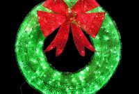 Home Accents Holiday 36 In Green Tinsel Wreath With Twinkling intended for sizing 1000 X 1000