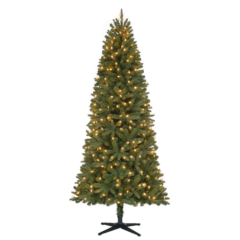 Home Accents Holiday 7 Ft Pre Lit Led Benjamin Fir Quick Set within measurements 1000 X 1000