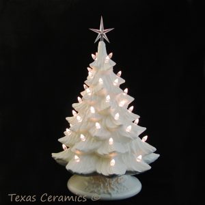 Iridescent Mother Of Pearl All White Ceramic Christmas Tree 18 Inch inside proportions 1000 X 1000