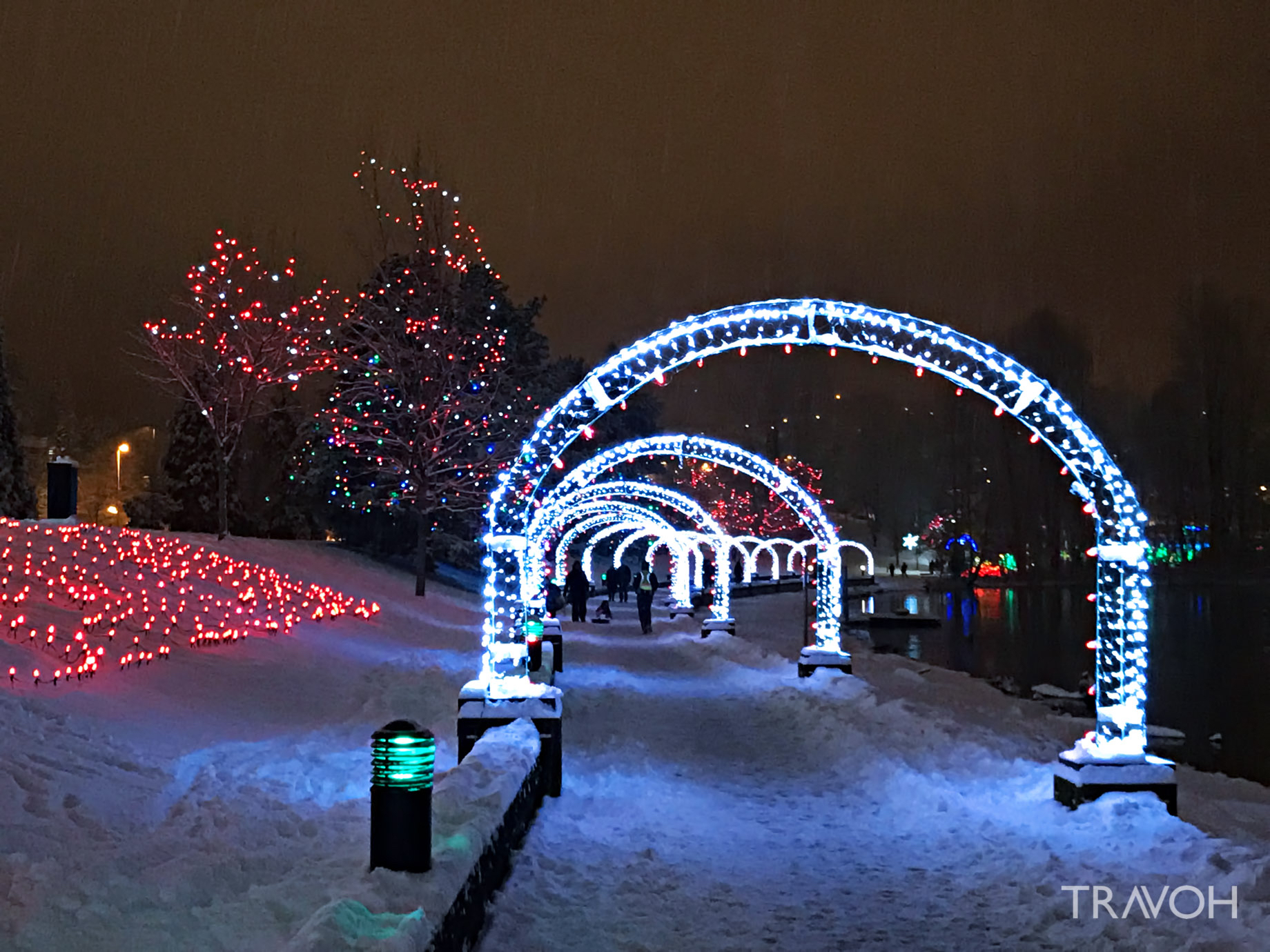 Lafarge Winter Lights Display Arbour Walk Coquitlam Bc Canada intended for proportions 1840 X 1380