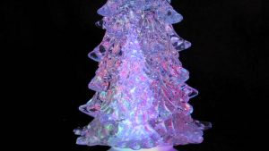 Large Clear Led Illuminated Tree Snowing Snow Globe Ornament 30cm in sizing 1280 X 720