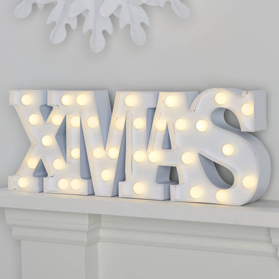 Large Light Up Xmas Christmas Sign Ginger Ray for measurements 900 X 900