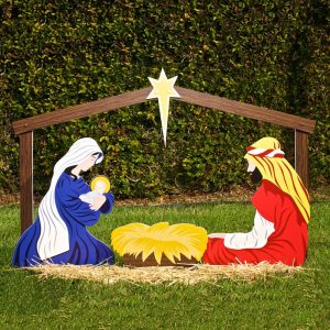 Large Outdoor Christmas Ornaments Nativity Yard Decorations with proportions 1000 X 1000